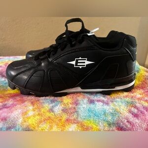 Easton Baseball technology Black Athletic cleats with White E Logo